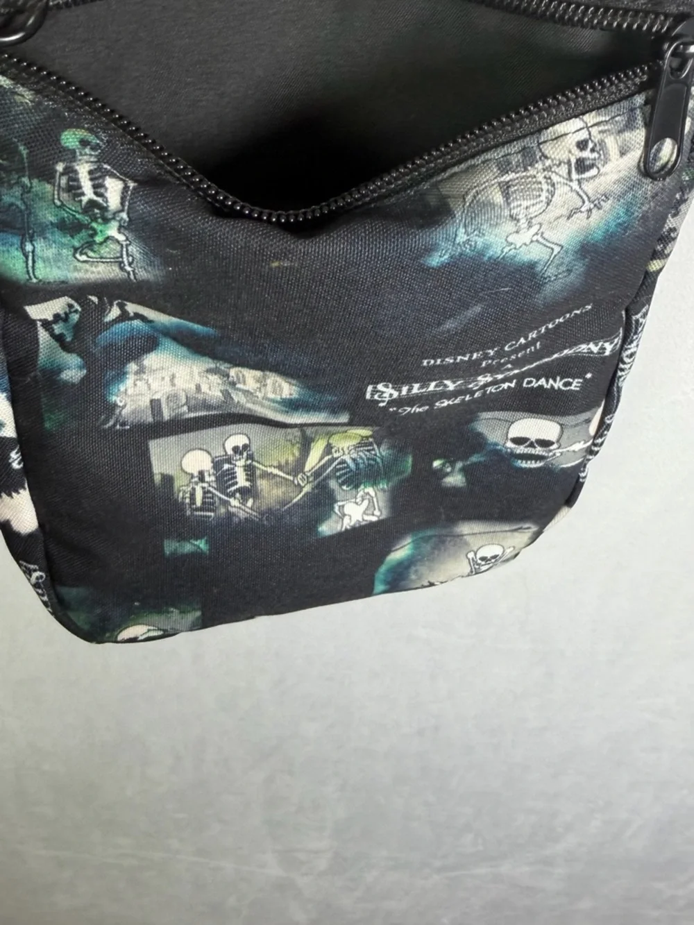 Disney Skeleton Dance Crossbody Bag Purse Silly Symphony Halloween Goth - Picture 8 of 11